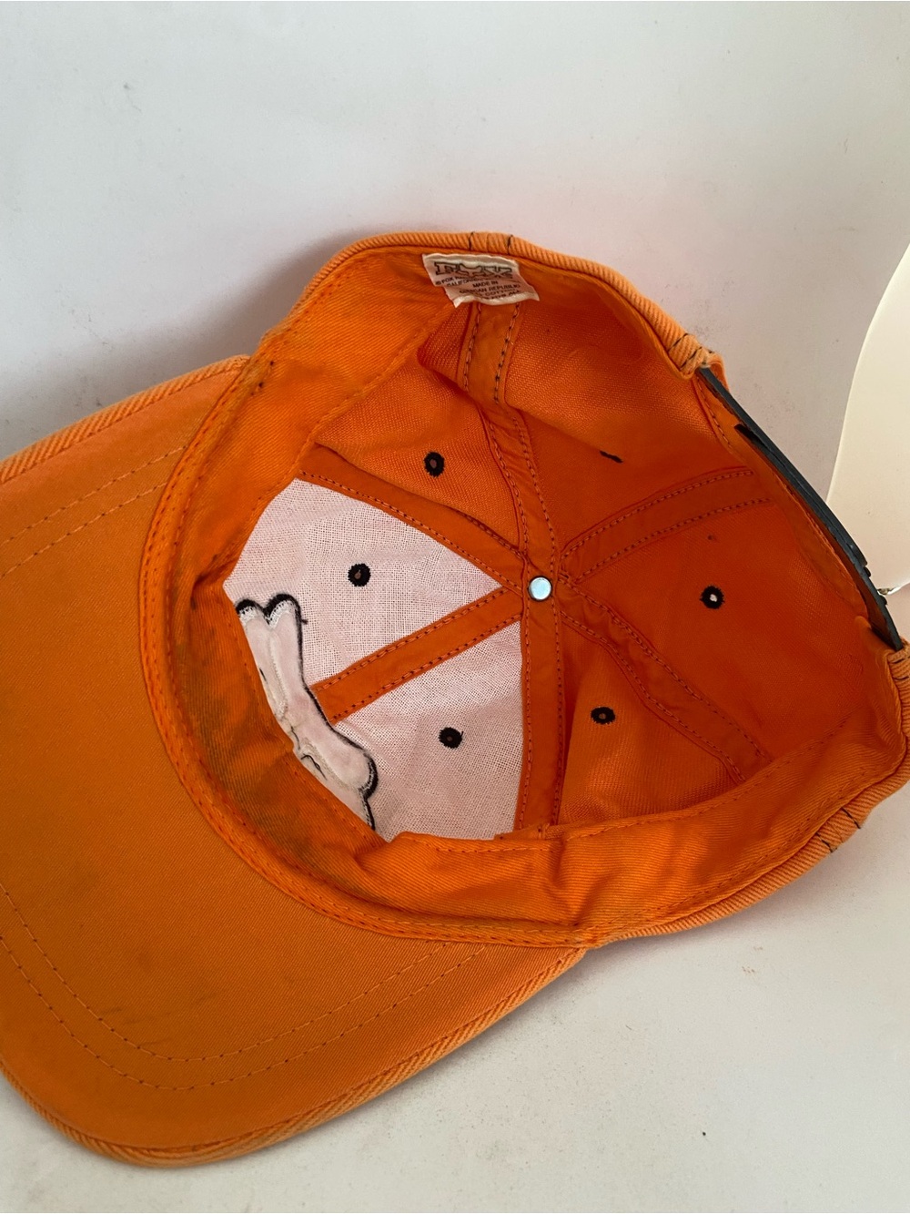 Fox Racing Orange Logo Baseball Cap SnapBack hat - Picture 7 of 8